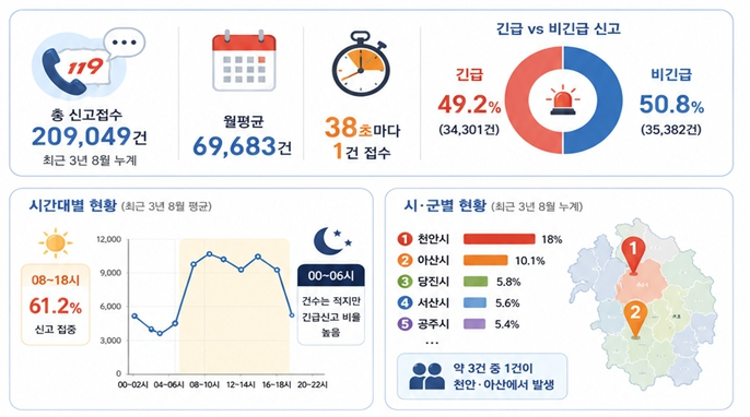 소방_충남지역 8월 신고건수 분석 통계.jpg