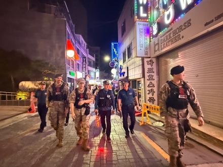 평택경찰, 미군(美軍) 합동순찰... 2년 만에 재개