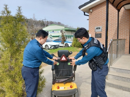 서산경찰서 성연파출소, 어르신들 대상  교통사고 예방 홍보활동 실시!