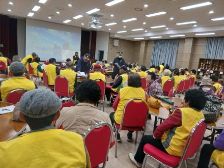 당진경찰서·재향경우회 금융범죄예방단과 고대면 노인대학 피싱범죄 예방 교육 실시