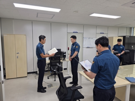 충남청 생활안전부장, 현장 근무자 격려 및 주민 보호 활동 점검