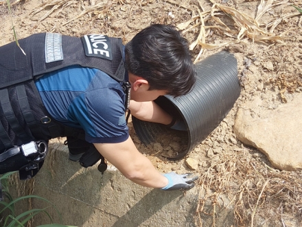 「여름철 도민 안전확보」를 위한  중앙지구대 – 관내 당진천 시설물 점검ㆍ주민들과 교류하여 재난 예방 활동 실시