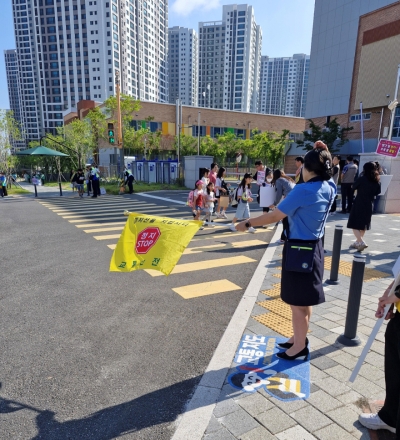 “서야 할 곳을 보이게”, 당진경찰서 교통통제 위치 시각화 프로젝트 도입