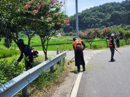 서산시, 추석 명절 깨끗한 도로 환경 제공 ‘예초·노면 청소’ 추진