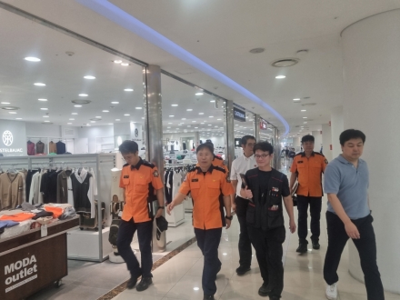 천안서북소방서, 추석 명절 대비 펜타포트 3블럭 현장지도점검 실시
