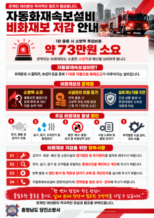 당진소방서, 반복되는 비화재보 줄인다…맞춤형 집중관리 추진