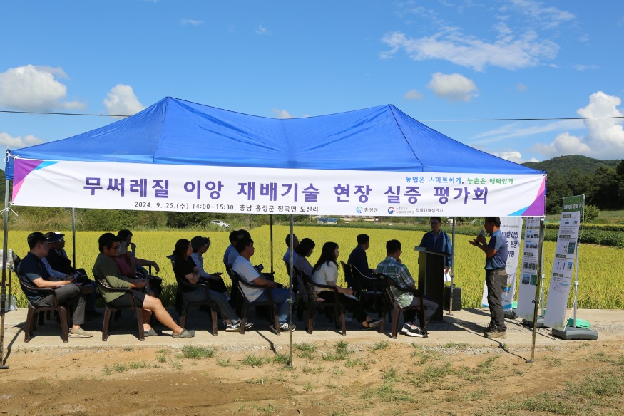 27일 (홍성군, 무써레질 농법 현장 실증 평가회 개최).JPG