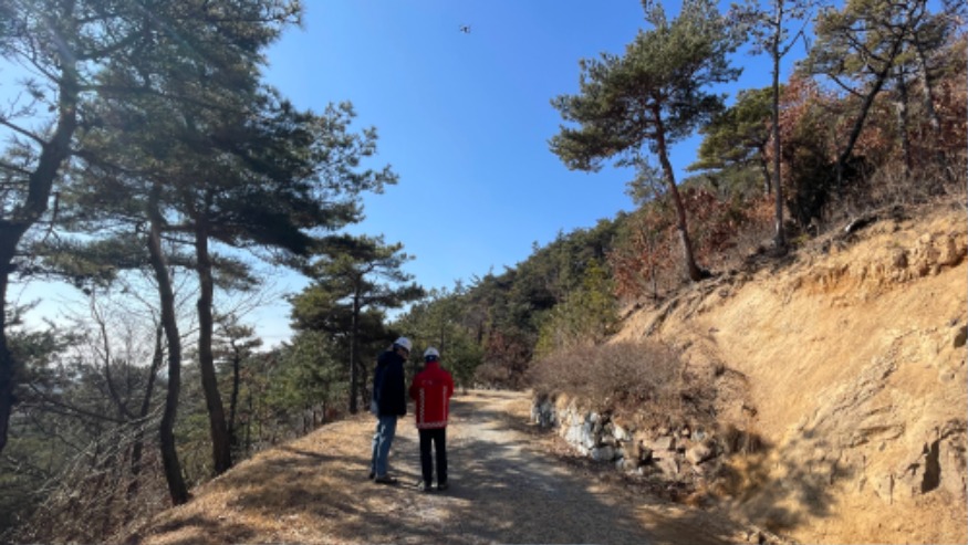 3. 지난 2월 26일 진행된 음암면 간대산 임도에서 진행된 일제 점검.jpg